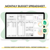 Monthly Budget Spreadsheet