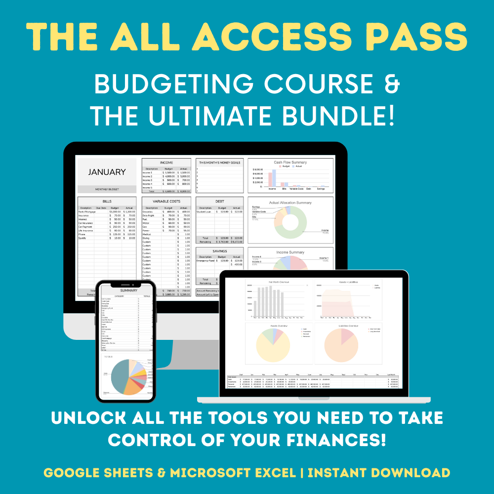 The All Access Pass: Budgeting Course & Ultimate Bundle – The Savvy ...
