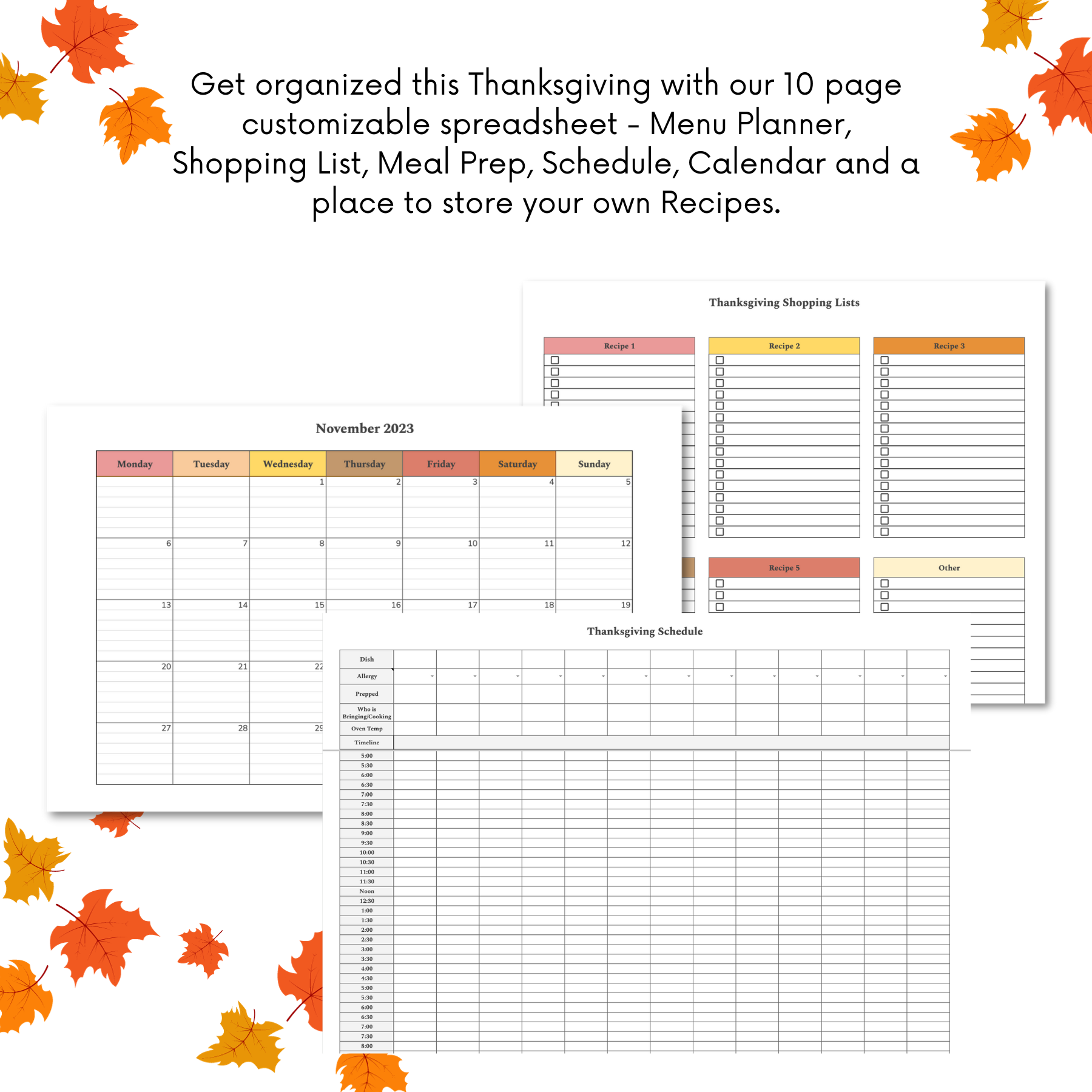 Thanksgiving Planner