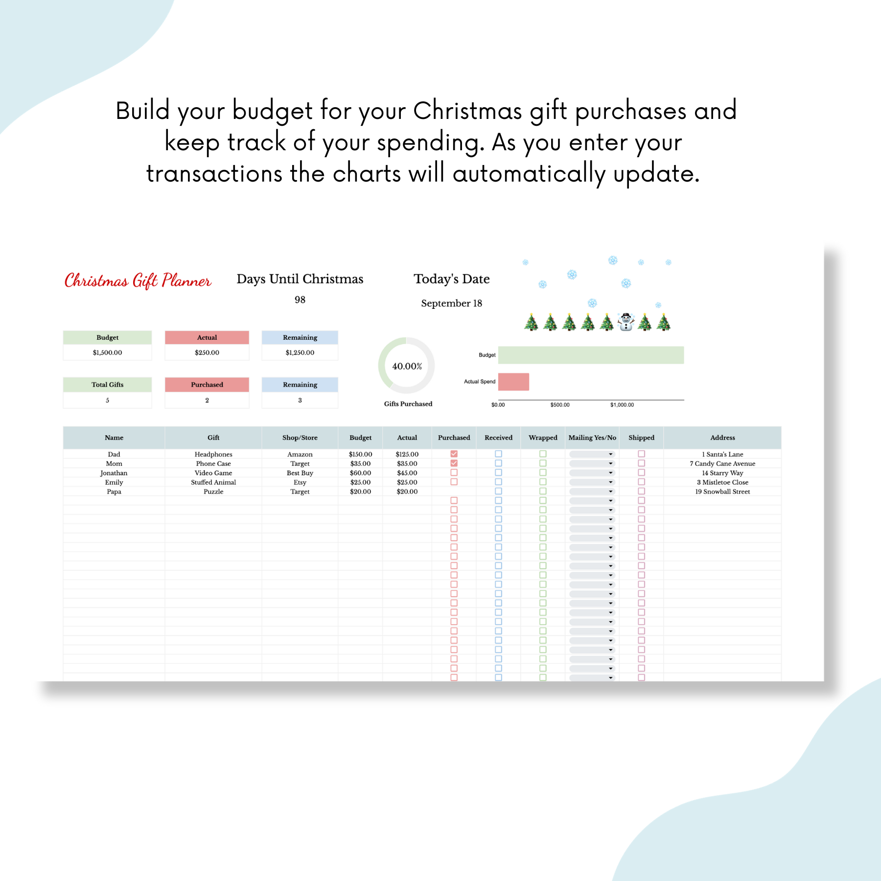 Christmas Planner Bundle