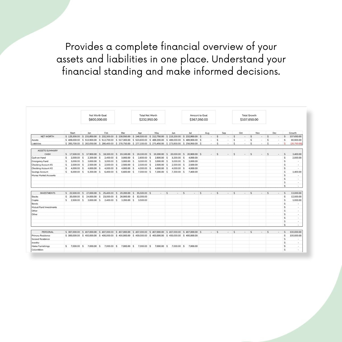 Net Worth Tracker