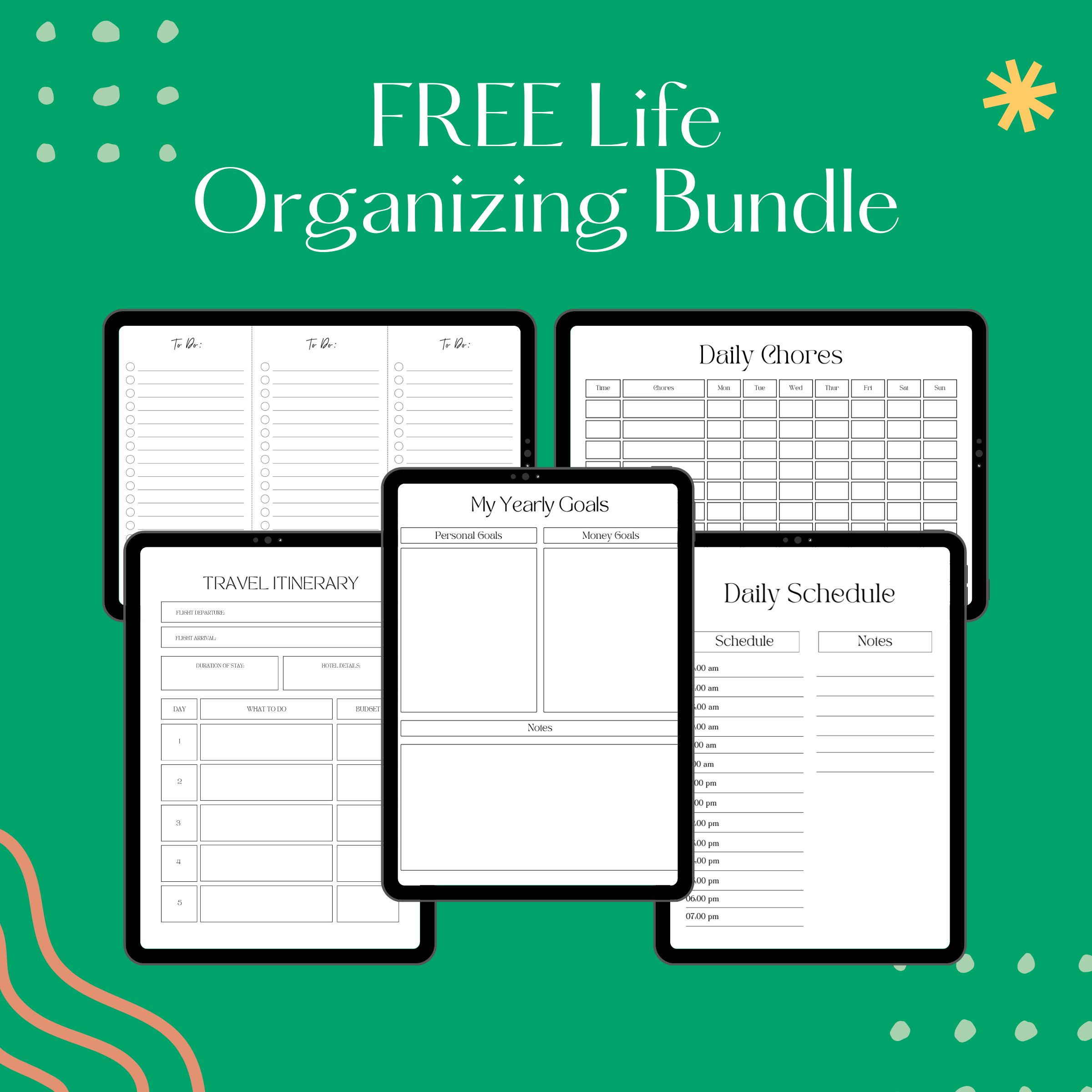 Free Life Organizing Bundle