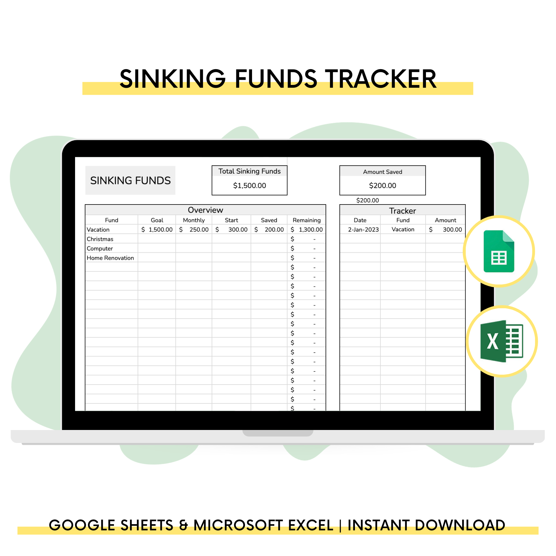 Sinking Funds Tracker